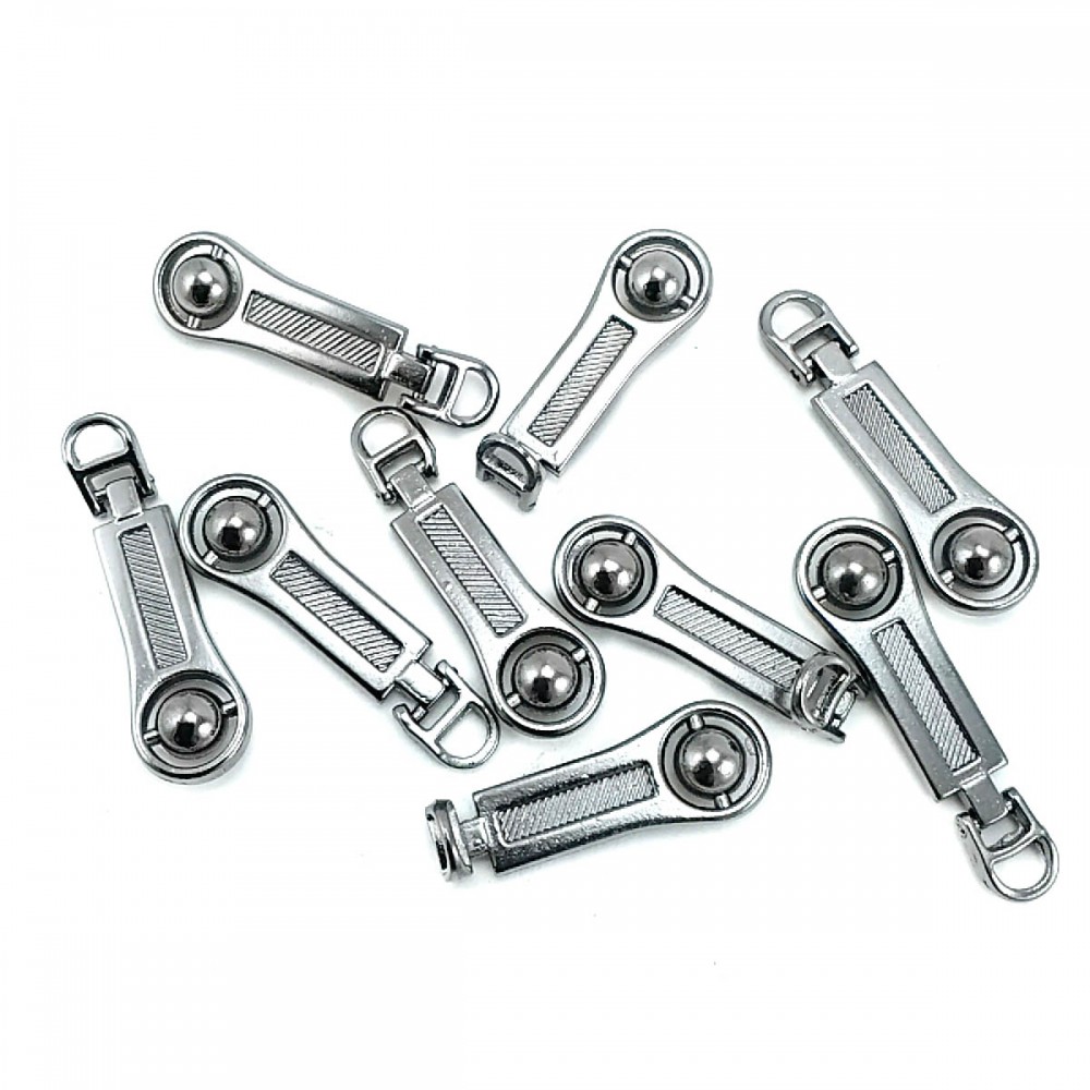 Zipper Pullers Metal Zipper Puller 40 mm Beaded Design